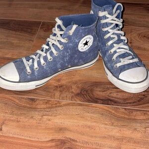 Converse Navy High-Tops with White Accents